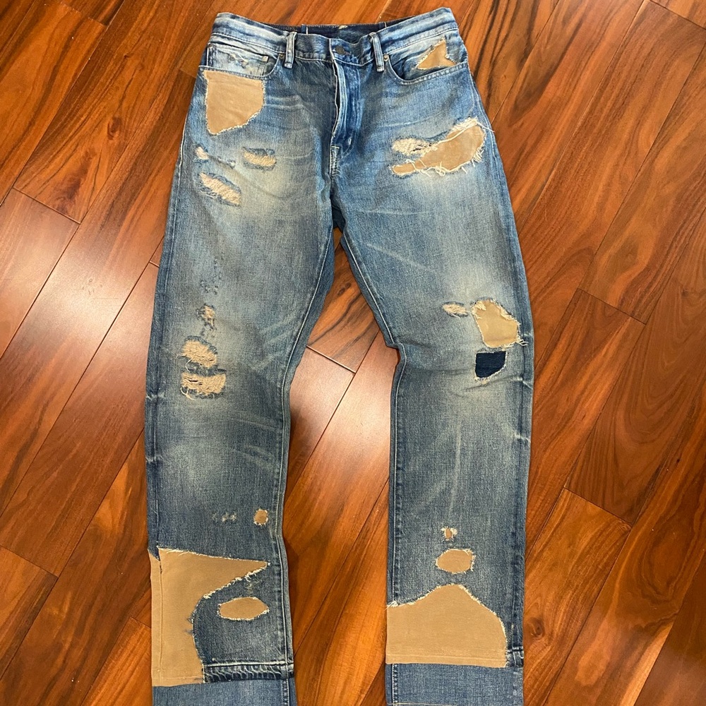 RALPH LAUREN PATCHWORK JEANS